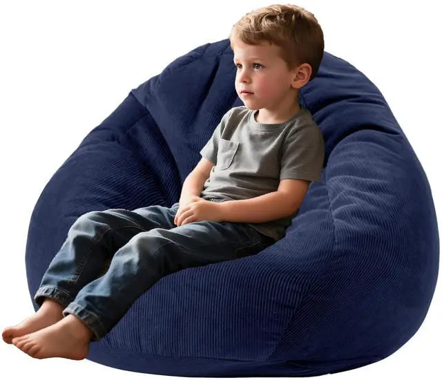 Alt view image 5 of 7 - Bean Bag Chairs Memory Kids Chair Foam Filled Reading Gaming Sofa Bedroom