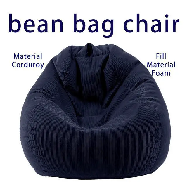 Alt view image 4 of 7 - Bean Bag Chairs Memory Kids Chair Foam Filled Reading Gaming Sofa Bedroom