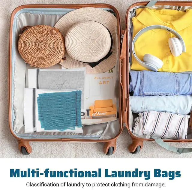 Alt view image 7 of 7 - 4Pcs Mesh Laundry Bags for Delicates 30x20cm Small Mini Durable Lingerie Bags for Washing Machine Delicates Laundry Bag for Lingerie Underwear Socks Baby Clothes Travel 11.8 x 7.87 Inches