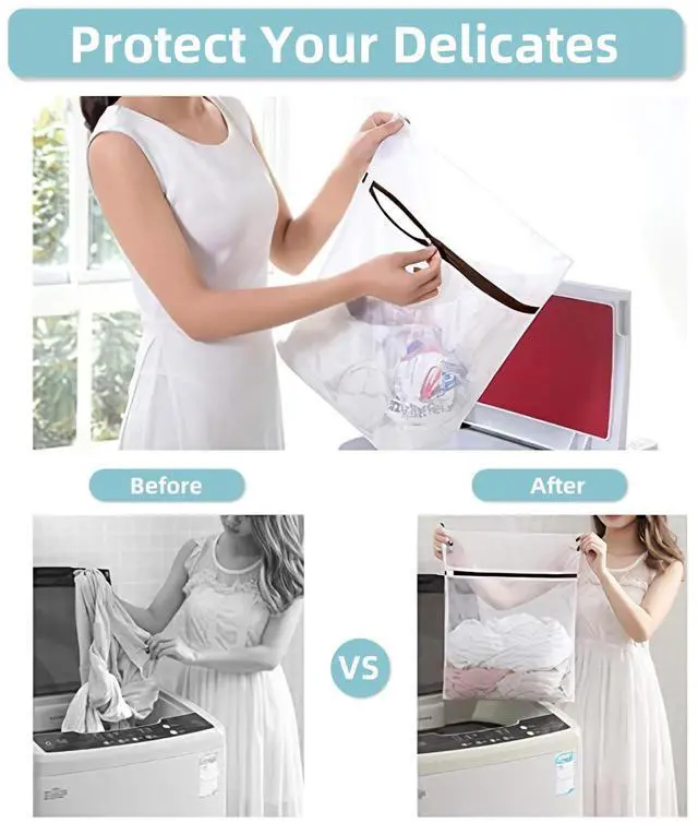 Alt view image 5 of 7 - Mesh Laundry Bags for Delicates Durable Protective Wash Bags