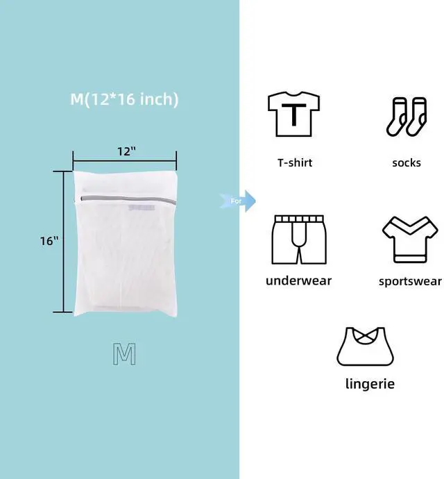 Alt view image 4 of 7 - Mesh Laundry Bags for Delicates Durable Protective Wash Bags
