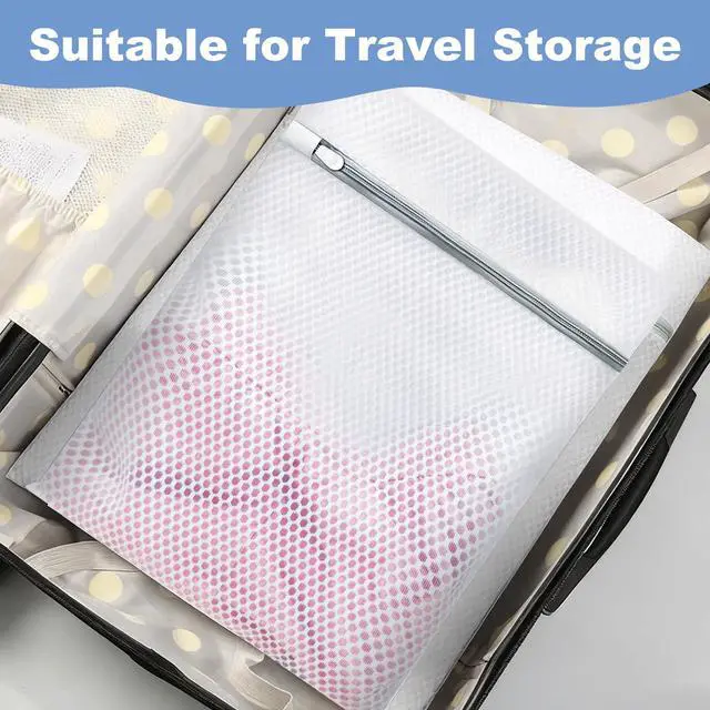 Alt view image 7 of 7 - Laundry Bags Mesh Wash Bags for Delicates, Upgraded Honeycomb & Fine Mesh, Extra Durable with Sturdy Zippers, Protect Clothes in Washing Machine Essentials for Home, College & Dorm, 16 x 20 in 3-Pack
