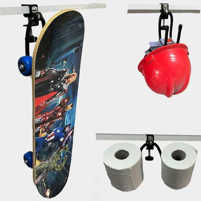 Alt view image 5 of 7 - 2/PK Portable Desk Mount Hanger, Strong Table Hanger Hooks for Backpack, Hard hat, Cords,Bags,Mug,Towels, Shoes, Toys, Umbrella, Cap,Headphone,Purse,Handbag,etc for Table Desk, Under Counter