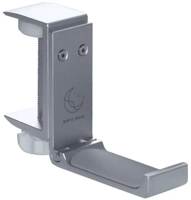 Main image of Under Desk Headphone Hanger, Foldable Aluminum Headset Hook for Clean Desk Setup, Space Saving Clamp Mount for Gaming & Home Office