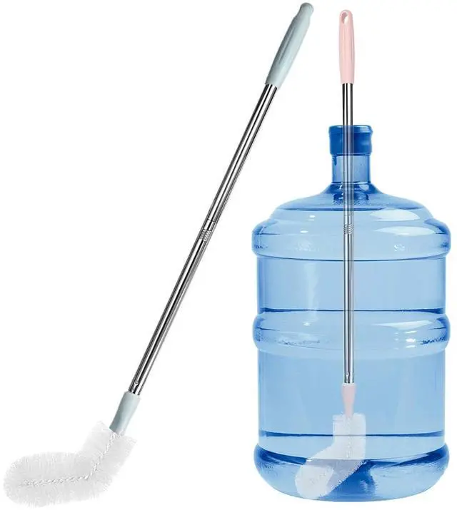 Main image of 2 Pack 29.5" Bottle Brush Extra Long Stainless Steel Bottle Brushes Bendable Nylon Brush Durable 5-Gallon Water Bucket Cleaner Brushes 360° Scrubbing for Tanks, Barrels & Big Bottles (Opening > 1.7")