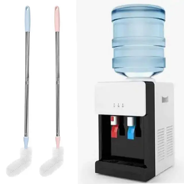 Alt view image 6 of 6 - 2 Pack 29.5" Bottle Brush Extra Long Stainless Steel Bottle Brushes Bendable Nylon Brush Durable 5-Gallon Water Bucket Cleaner Brushes 360° Scrubbing for Tanks, Barrels & Big Bottles (Opening > 1.7")
