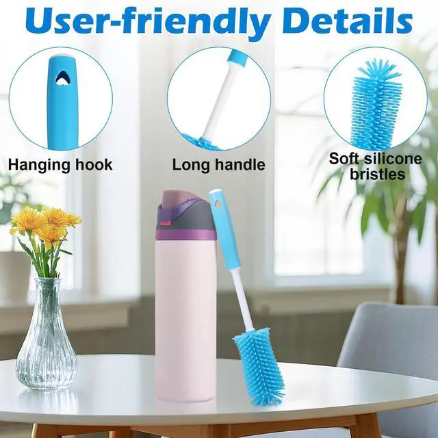 Alt view image 4 of 7 - Water Bottle Cleaning Brush Kit, Brush and Straw Cleaner for Owala, 5 PCS