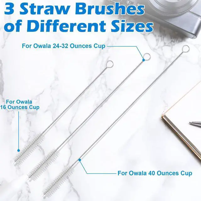 Alt view image 5 of 7 - Water Bottle Cleaning Brush Kit, Brush and Straw Cleaner for Owala, 5 PCS