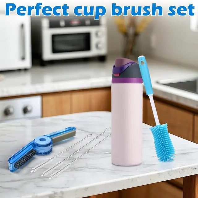 Alt view image 7 of 7 - Water Bottle Cleaning Brush Kit, Brush and Straw Cleaner for Owala, 5 PCS