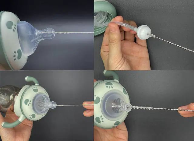 Alt view image 5 of 7 - 12 PCS Straw Cleaner Brush kit with 2mm-25mm /6.5-10 INCH for Tube and Pipe.Tumbler, Sippy Cup, Bottle with Straw,Hummingbird feeders and Drinking Straw, Brushes for Cleaning Tanks