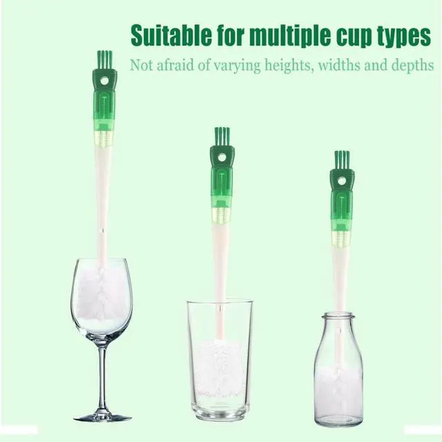 Alt view image 7 of 7 - Water Bottle Cleaner Brush,5-in-1 Bottle Scrubber Brush for Cleaning Bottles Set