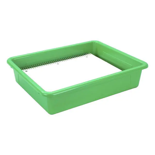 Alt view image 6 of 7 - Letter Size Flat Storage Tray Organizer Bin for Classroom, Office and Home, Assorted Colors, 5-Pack (62514E05C)