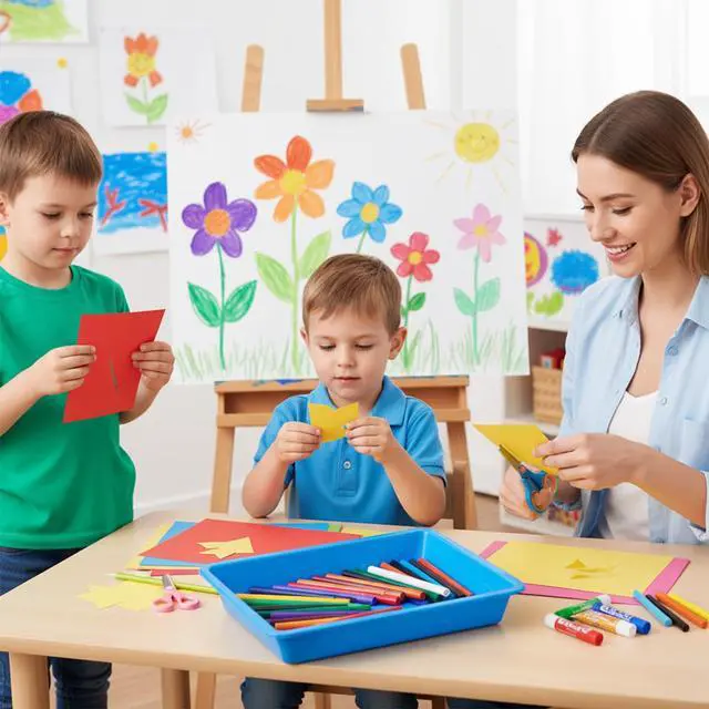 Alt view image 6 of 7 - 12 PCS Plastic Paper Trays for Classroom, Plastic Art Trays 10.8"×8.3"×1.6"