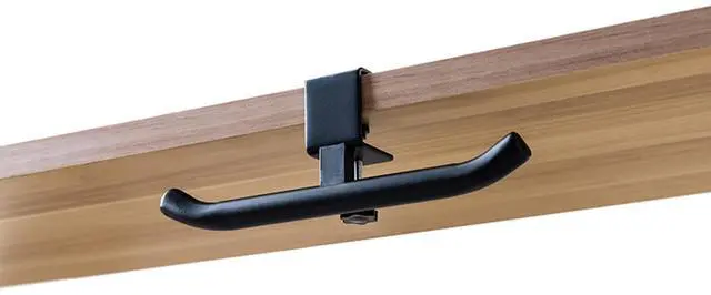 Main image of Backpack Hanger for Desk Table Clamp-on Bag Hook for Office Classroom, Adjustable Under Desk Backpack Holder Organizer, Easy Installation Purse Hanger Hook for Storage Black
