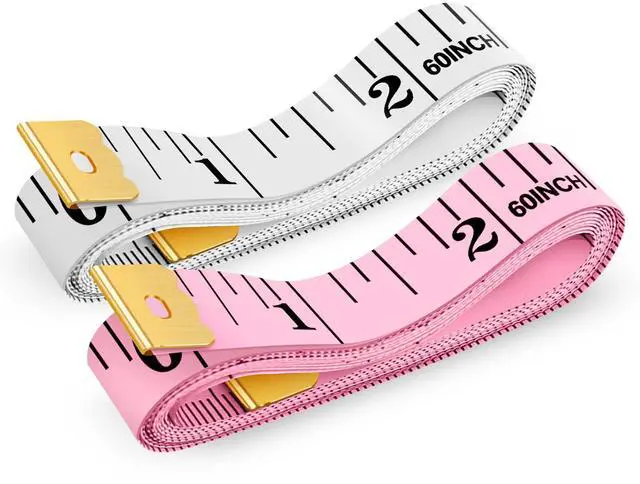 Main image of Pink Measuring Tape, Double Scale Sewing Measuring Tape, Fabric Body