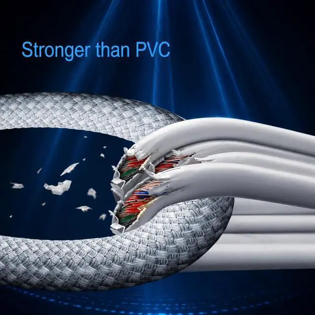 Alt view image 7 of 7 - 60W USB C to USB C Cable 6.6FT, Nylon Braided New iPhone Charger Cable Fast Charging Type C Fast USB C Charger Cable for iPhone 17 16 15 Pro Max Plus, MacBook Pro Air, iPad Pro/Air, Samsung Galaxy