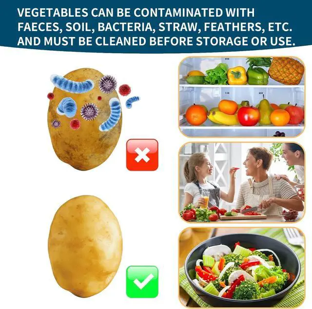 Alt view image 3 of 5 - Vegetable Brush Vegetable Scrubber for Food - Vegetable Cleaner Potato Scrubber Brush Veggie Brush Vegetable Scrubber Potato Brush Veggie Scrubber