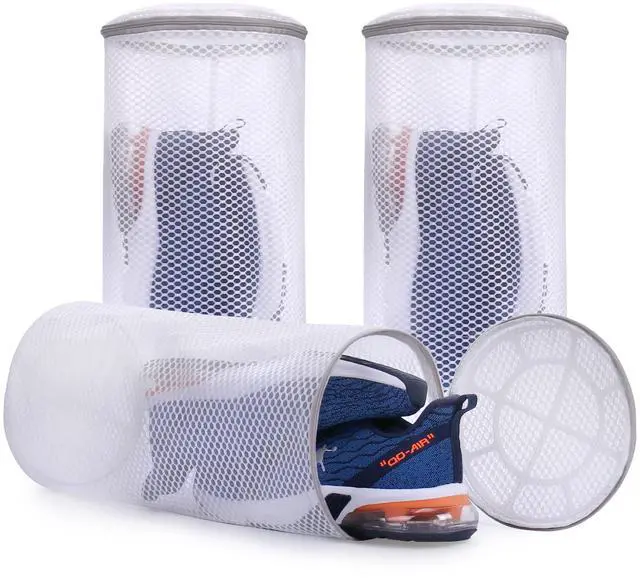 Main image of 3Pcs Shoes Washing Machine Bag, Honeycomb Mesh Laundry Bags