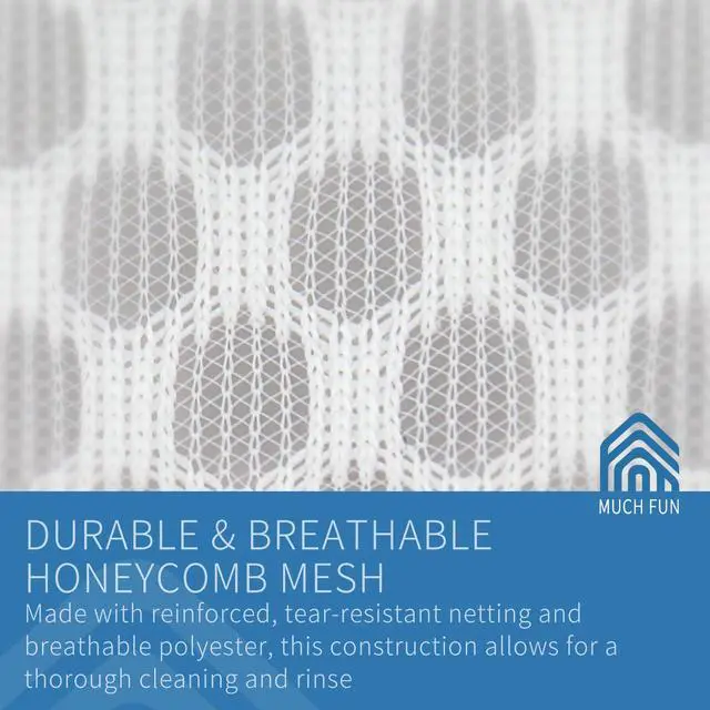 Alt view image 2 of 6 - 3Pcs Shoes Washing Machine Bag, Honeycomb Mesh Laundry Bags