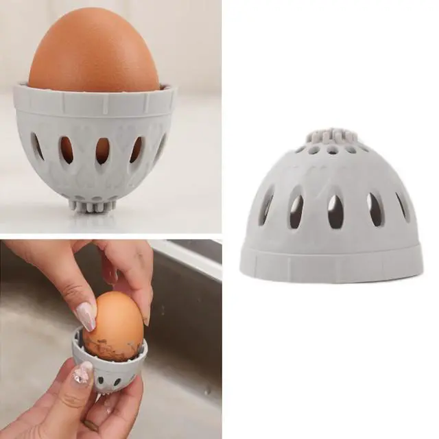 Alt view image 6 of 6 - 2 Pack Egg Washer Egg Brush Rotating Scrabber Chicken Coop Remover Cleaning Tool Silicone Egg Cleaner for Farm Fresh Eggs Backyard Chickens Duck Egg Washing Eggs Potatoes