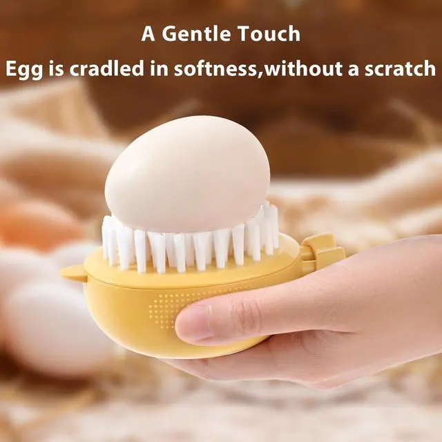 Alt view image 2 of 7 - Egg Washer Cleaner for Fresh Eggs, Universal Egg Wash and Brush Scrubber for Cleaning Eggshell,Cute Chicken Coop Essentials, 1pcs