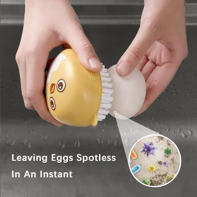 Alt view image 3 of 7 - Egg Washer Cleaner for Fresh Eggs, Universal Egg Wash and Brush Scrubber for Cleaning Eggshell,Cute Chicken Coop Essentials, 1pcs