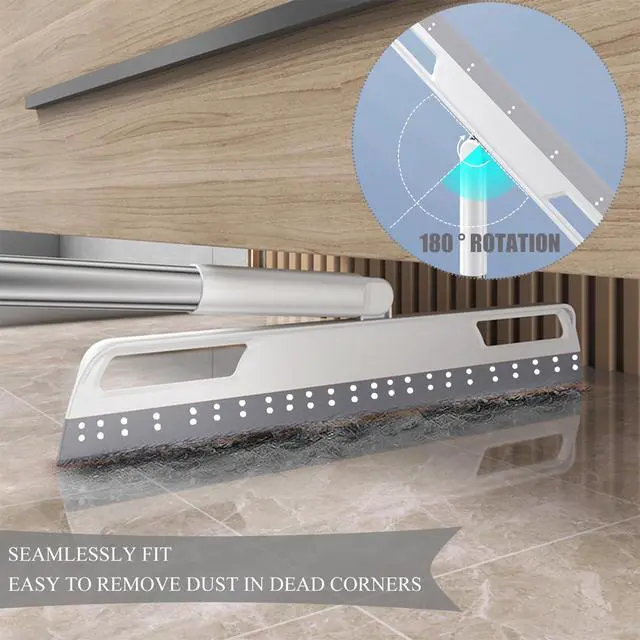 Alt view image 4 of 6 - Multifunction Magic Broom, Extended Indoor Detachable,3-in-1 Sweeper Removing Dust Liquid Hair, Adjustable Floor Squeegee,Magic Broom as seen on tvGray