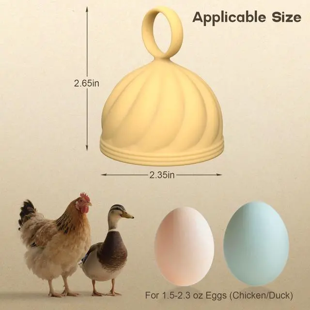 Alt view image 7 of 7 - Washer for Fresh Eggs - Upgraded 2.0 Silicone Egg Scrubber | Farm Fresh Egg & Vegetable Scrubber | Dishwasher Safe, Gentle on Shells (Blue 2 Pcs)