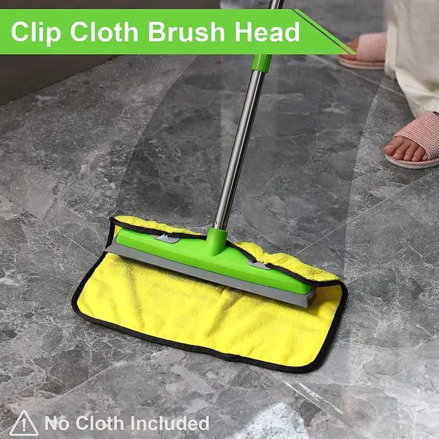 Alt view image 4 of 7 - Rubber Broom with Squeegee for Carpet Pet Hair Remover,57 inch Long Handled Fur Remover Rake,Portable Detailing Lint Brush,Pet Removal Fluff Carpet, Hardwood Floor, Tile