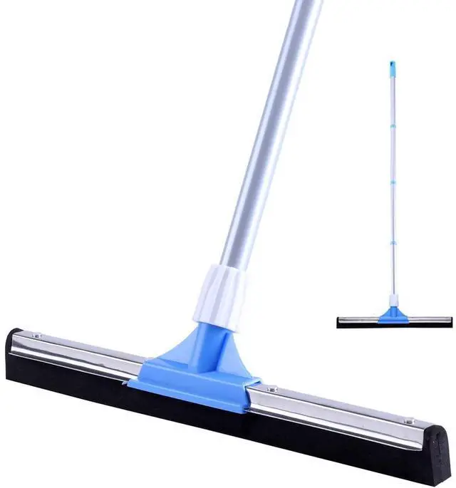 Main image of Floor Squeegee for Concrete Floor - 50" Squeegee Broom with Long Handle for Tile Floor, Heavy Duty Foam Floor Water Wiper for Garage, Shower, Kitchen, Windows, Glass, Carpet and Pet Hair