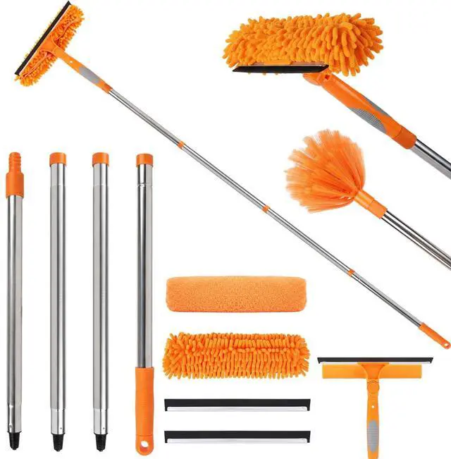 Main image of Professional 67" Window Squeegee, 3-in-1 Rotatable Squeegee for Window Cleaning with Extension Poles, Window Cleaner Tool Kit for Indoor & Outdoor High Windows and Car Glass