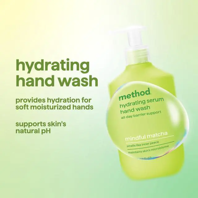 Alt view image 2 of 7 - Hydrating Serum Hand Wash, Mindful Matcha - Gentle, Dermatologist Tested on Sensitive Skin, with Notes of Matcha, Yuzu & Jasmine, 10 fl oz