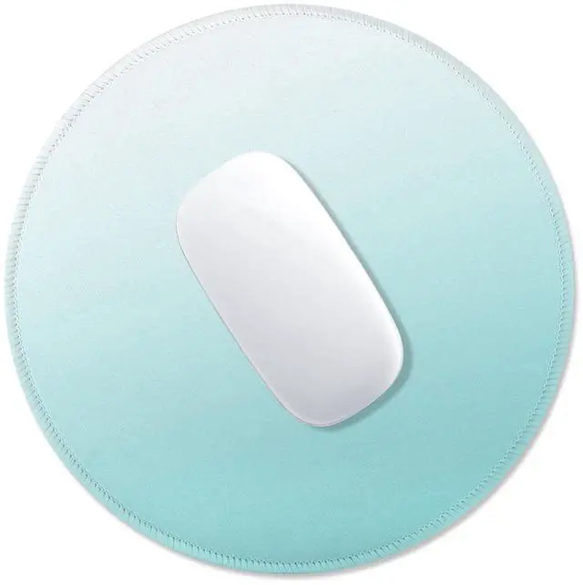 Main image of Mouse Pad Non-Slip Rubber Base Smooth Surface Stitched Edges Waterproof Durable Compatible with All Mice for Office & Gaming, Desk Accessory, Diameter 8.7 inch, Sky Gradient