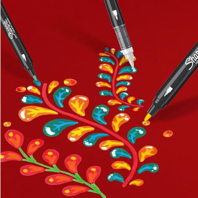 Alt view image 6 of 7 - Acrylic Marker, Round Tip, 2 Pieces Bls