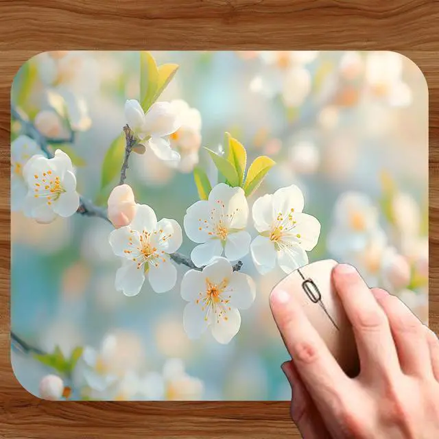 Alt view image 2 of 5 - Spring Season Mouse Pad Mat Mousepad for Desk Computer Laptop PC Gaming Home or Office Gift (Bloom MP86)