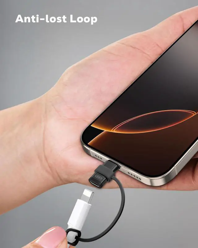 Alt view image 5 of 7 - Lightning to USB-C Adapter for iPhone 17 16 15, Charge Only, 4 PCS