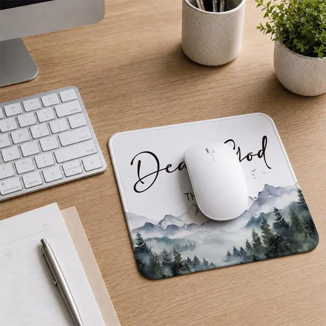 Alt view image 2 of 7 - Christian Inspirational Mouse Pad,Christian Gifts for Women,Religious Gifts Non-Slip Rubber Base Mousepads for Home Office Dorm Desk Decor,9.5x7.9 inches