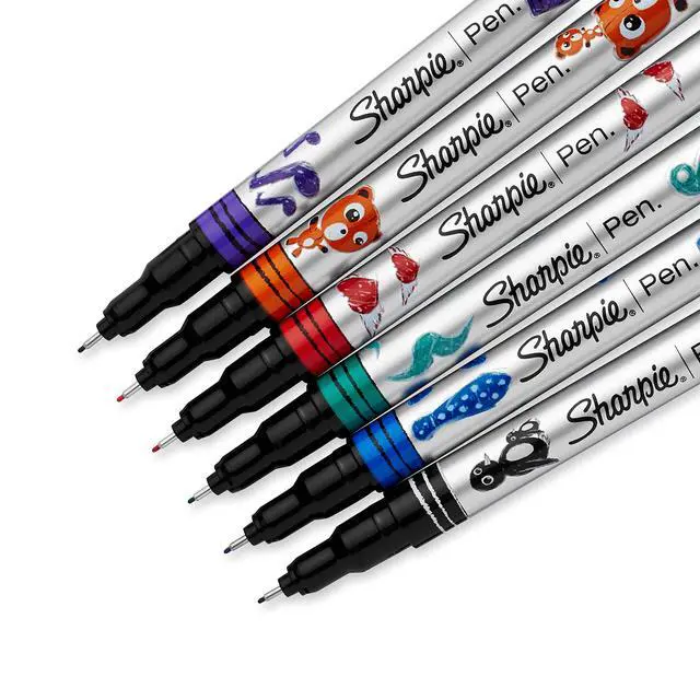 Alt view image 4 of 6 - Pen, Fine Point, 6-Pack, Assorted Colors (1924215)