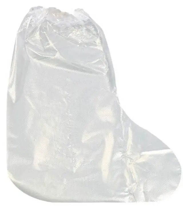 Alt view image 3 of 4 - Waterproof Shoe Covers, 10 Pairs Clear Plastic Protective Boot Covers for Rain Snow Day Outdoor Activities Fit Most Adult Women Men Shoes Home Office Clean Hygienic Durable PE Material