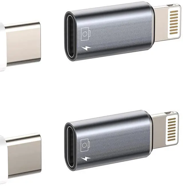 Main image of iPhone OTG Adapter(2Pack)USB C Female to Lightning Male Charger Data Sync Dongle Type-c Camera Card Reader Flash Drive Mouse Keyboard U Disk Converter for 14 13 11 12 Pro Max Xr X Xs 8 7 Se Plus