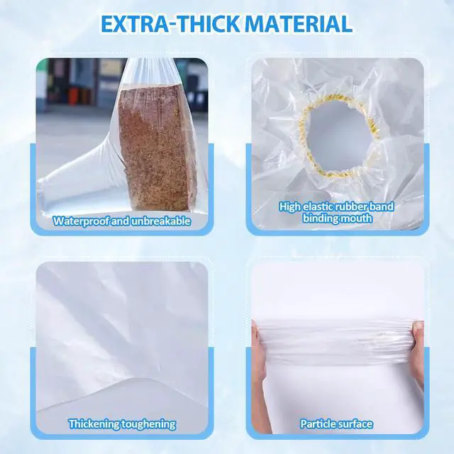 Alt view image 7 of 7 - 20PCS (10 Pairs) Disposable Shoe Covers, Waterproof Plastic Boot Covers for Rain, Transparent Overshoes for Men Women Outdoor Protection (Long Transparent)