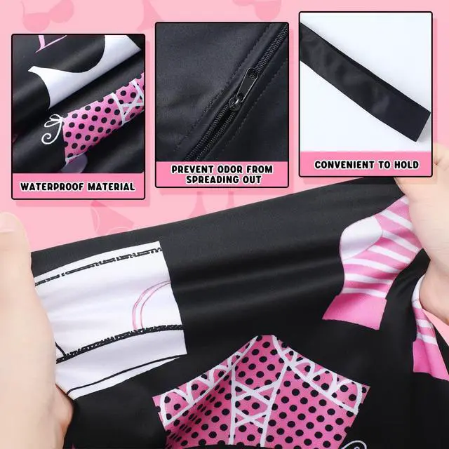 Alt view image 4 of 7 - 2 Pack Large Travel Laundry Bags, Large Wet Dry Waterproof Dirty Clothes Bag for Suitcase, Swimsuit Beach Gym College Dorm Wet Bag(Dress Style)