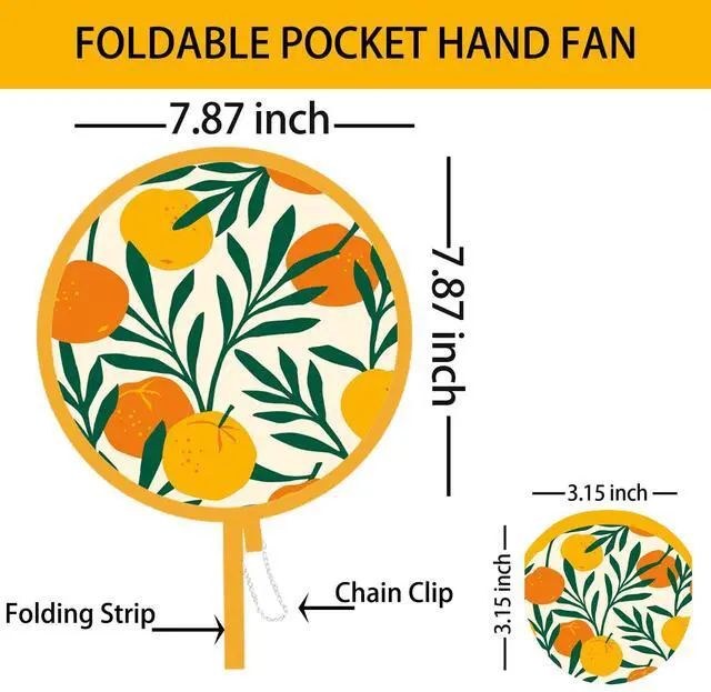 Alt view image 2 of 4 - 4 PCS 4 Abstract Styles Handheld Compact Cooling Fans Foldable Multi-Role Round Fans for Outdoor Games, Party DecorationSummer