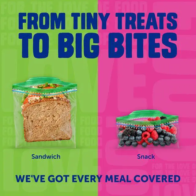 Alt view image 4 of 7 - Lunch Duo Variety Pack, Easy Open and Close, Plastic Food Storage Bags, 200 count