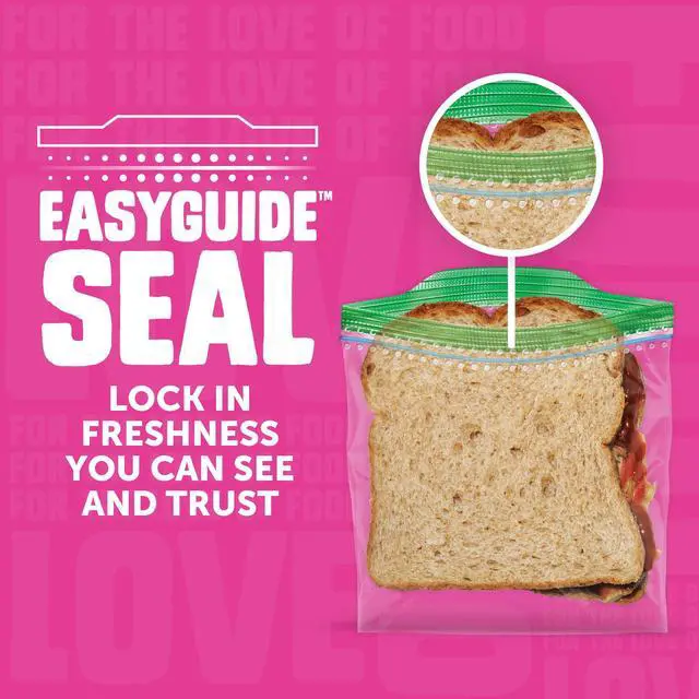 Alt view image 6 of 7 - Lunch Duo Variety Pack, Easy Open and Close, Plastic Food Storage Bags, 200 count