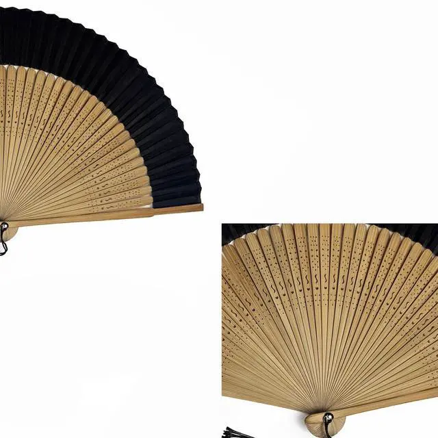 Alt view image 5 of 6 - Handheld Fan for Women Foldable, Vintage Bamboo Folding Hand Fan for line dancing, Party