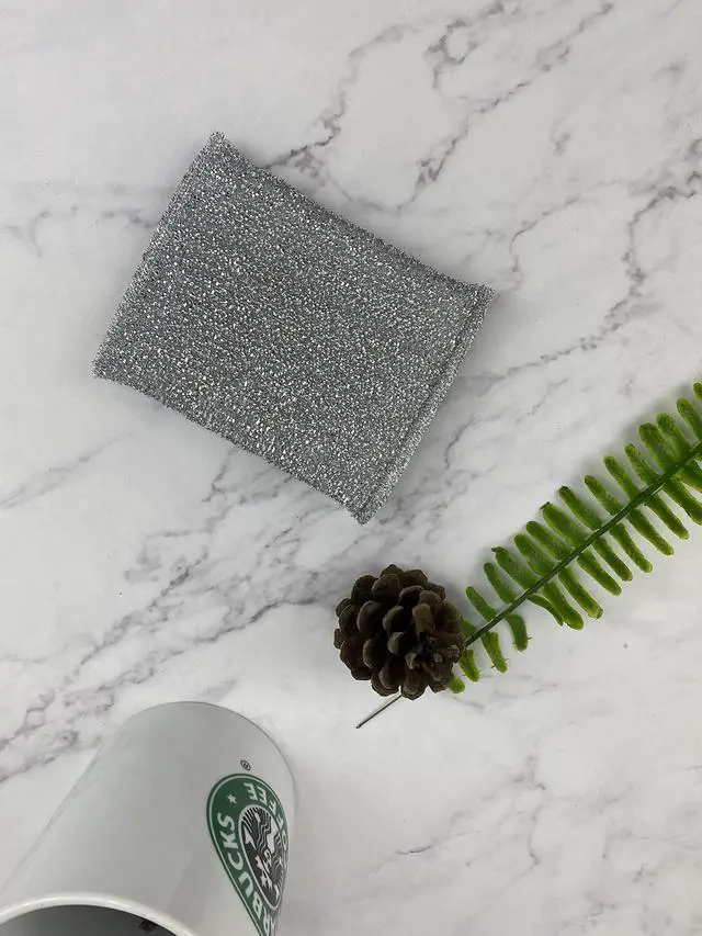 Alt view image 3 of 7 - 6 Pieces Non-Scratch Scrub Sponges Pads, Cleaning Scrub Sponge, Dish Wash Sponge, Kitchen Sponge, Multi-Use Heavy Duty Scrub Sponge - Silver