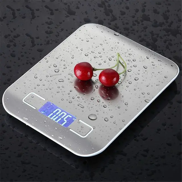 Alt view image 2 of 7 - 1g/10kg Household Kitchen Scale Electronic Food Scales Diet Scales Measuring Tool Slim LCD Digital Electronic Weighing Scale