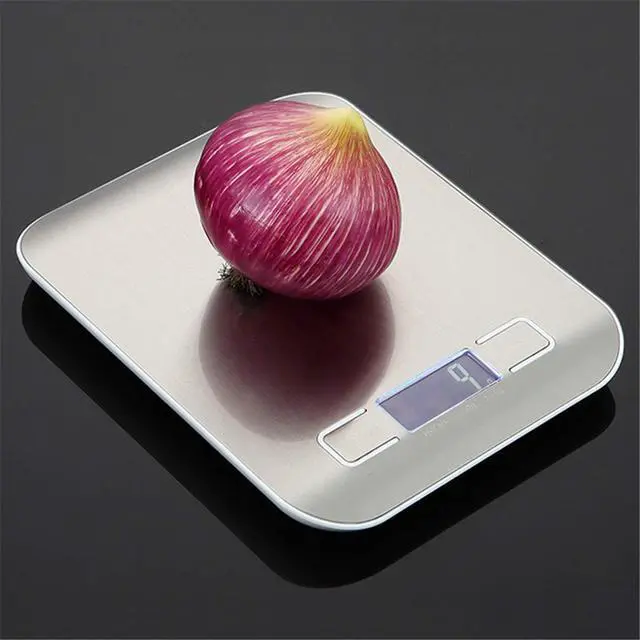 Alt view image 4 of 7 - 1g/10kg Household Kitchen Scale Electronic Food Scales Diet Scales Measuring Tool Slim LCD Digital Electronic Weighing Scale