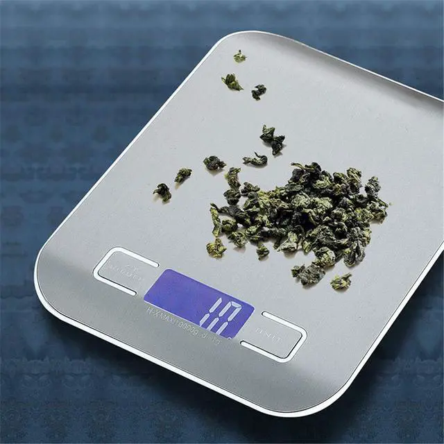 Alt view image 7 of 7 - 1g/10kg Household Kitchen Scale Electronic Food Scales Diet Scales Measuring Tool Slim LCD Digital Electronic Weighing Scale